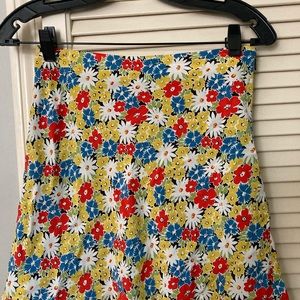 Redone flower 90’s style slip skirt